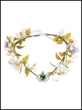 Fairy Flower Crown Woodland Headband Floral Headpiece Halo